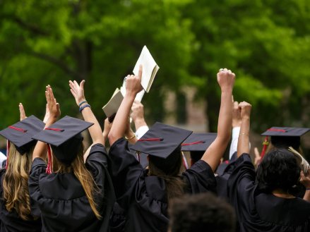 College graduates celebrating