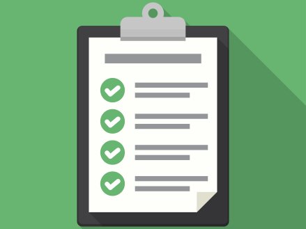 Clipboard with checklist icon